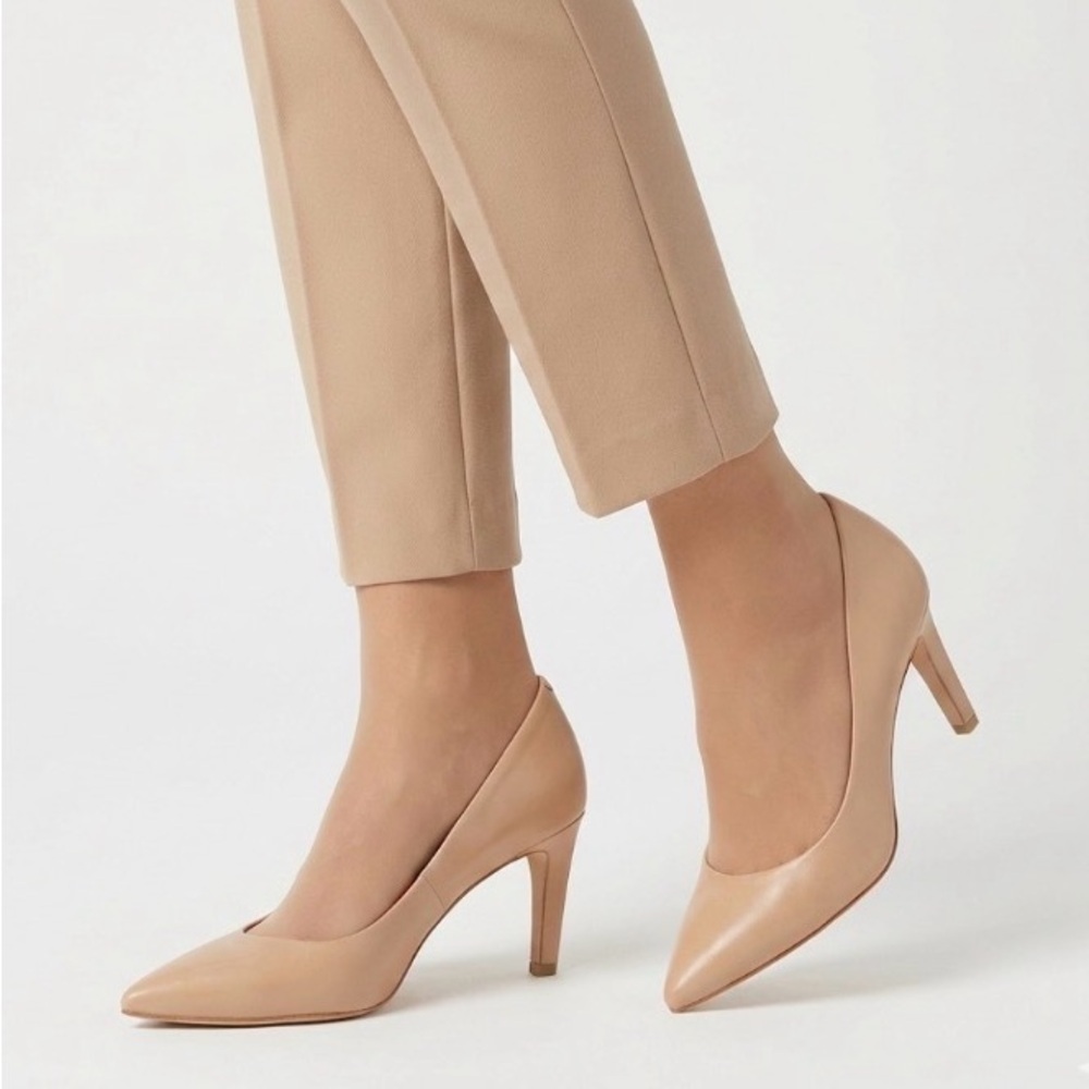 NEW Via Spiga Nude Beige Women’s leather Heels Size 5.5 - Picture 13 of 13